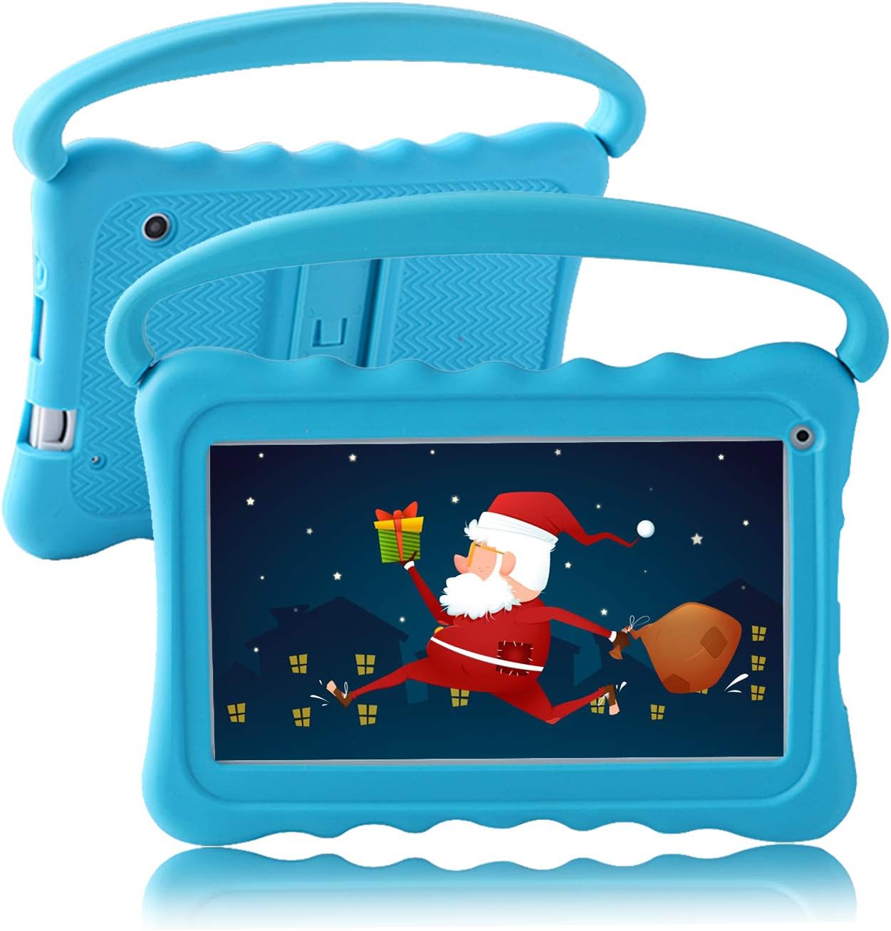 Kids Tablet 7 inch Toddler Tablet for Kids Edition Tablet with WiFi Dual Camera Children’s Tablet for Toddlers 32GB Android 10 with Parental Control Shockproof Case Google Play YouTube Netflix (Blue) Pack of 2