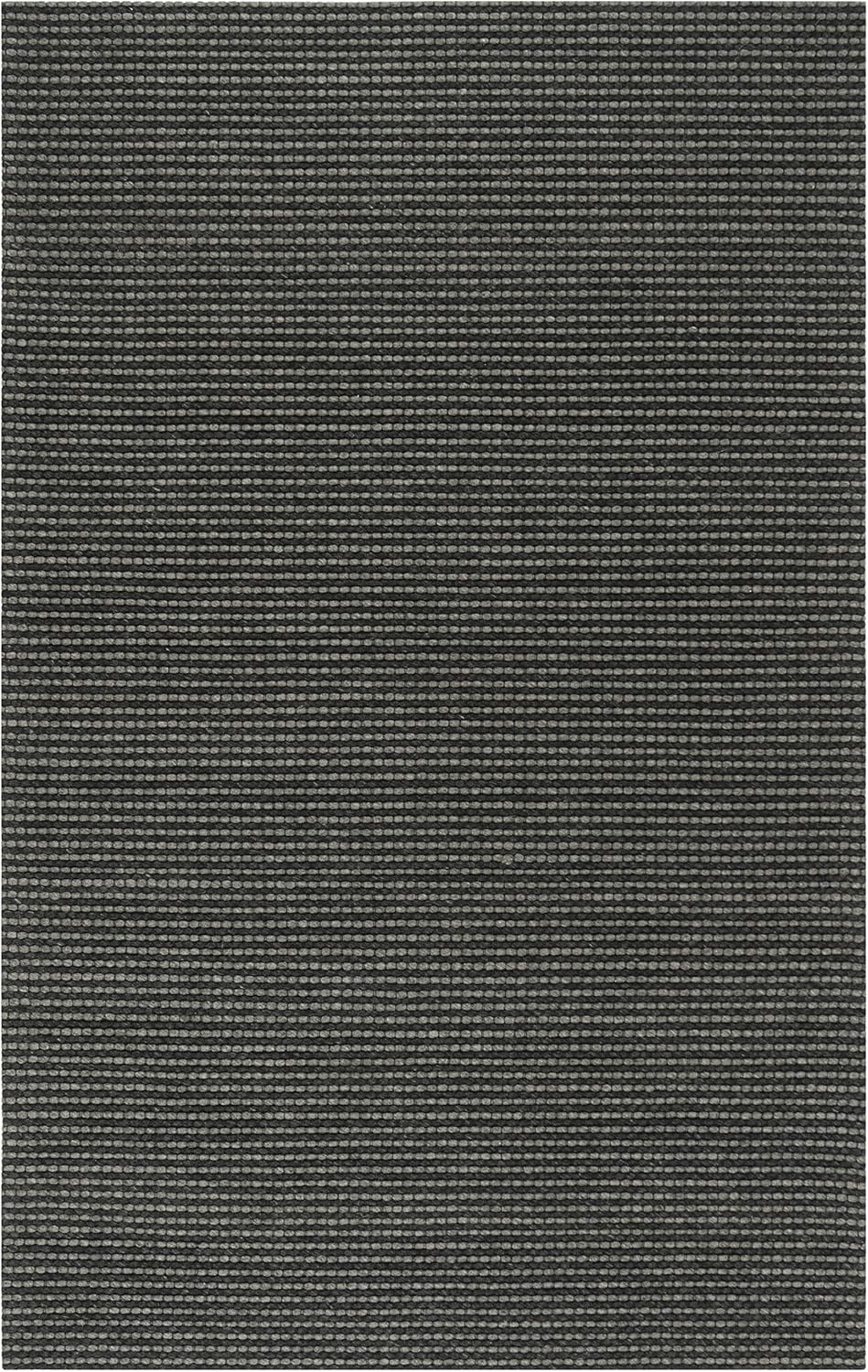 SAFAVIEH Natura Collection NAT801D Handmade Premium Wool Entryway Living Room Foyer Bedroom Accent Area Rug 4' x 6' Grey/Black