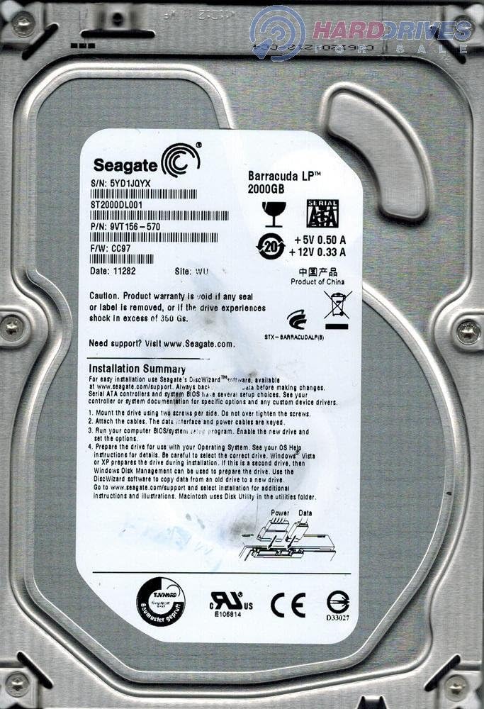 Seagate Barracuda LP 2 Terabyte (2TB) SATA/300 5900RPM 32MB Hard Drive
