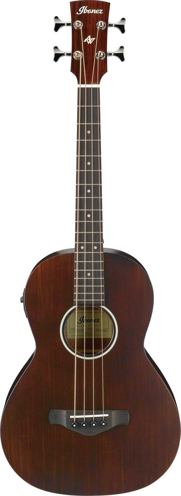 Ibanez AVNB1E Parlor Acoustic-Electric Bass, Brown Violin