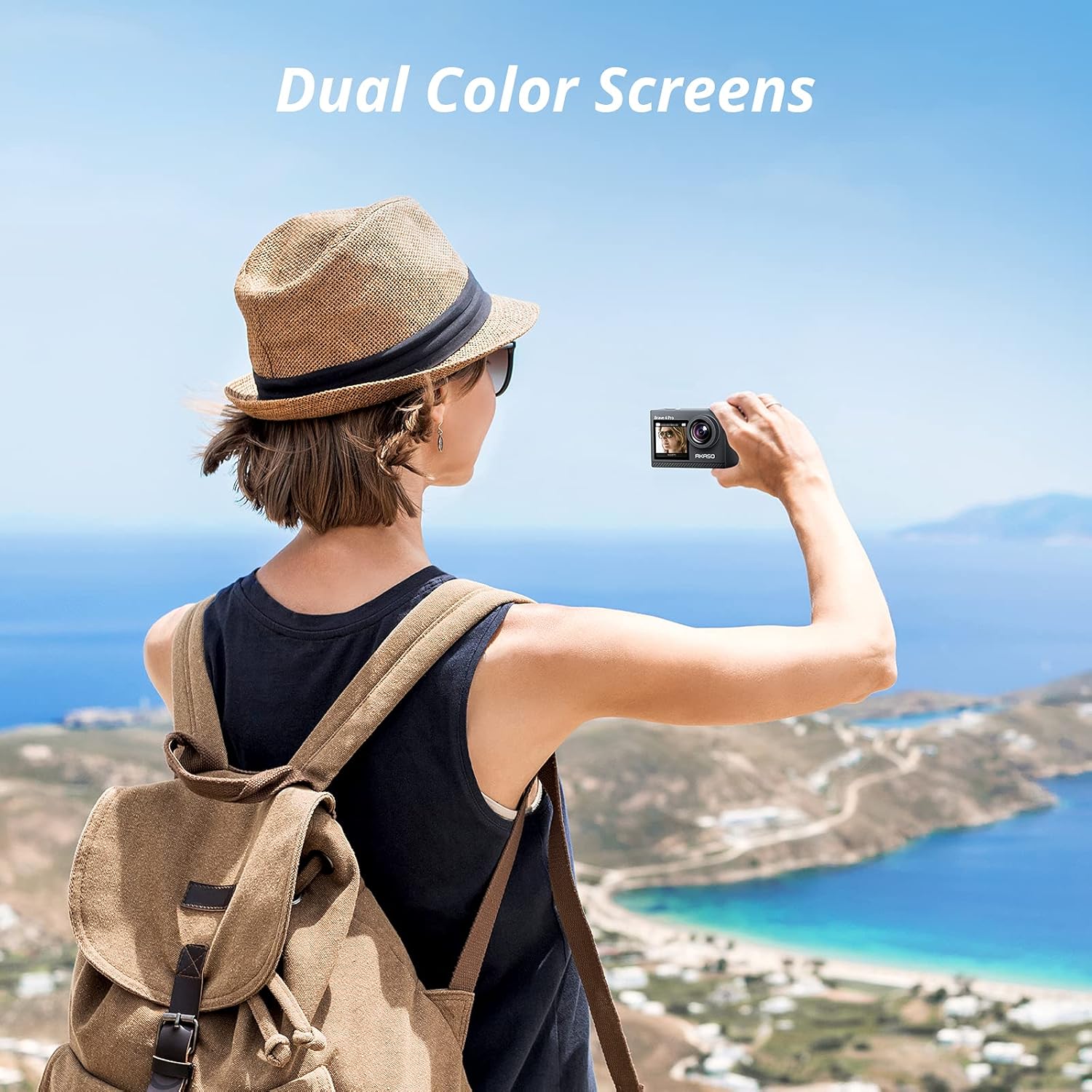 AKASO Brave 4 Pro 4K30 Action Camera - 131ft Waterproof Camera with Touch Screen Advanced EIS Remote Control 5X Zoom Underwater Camera Support External Mic