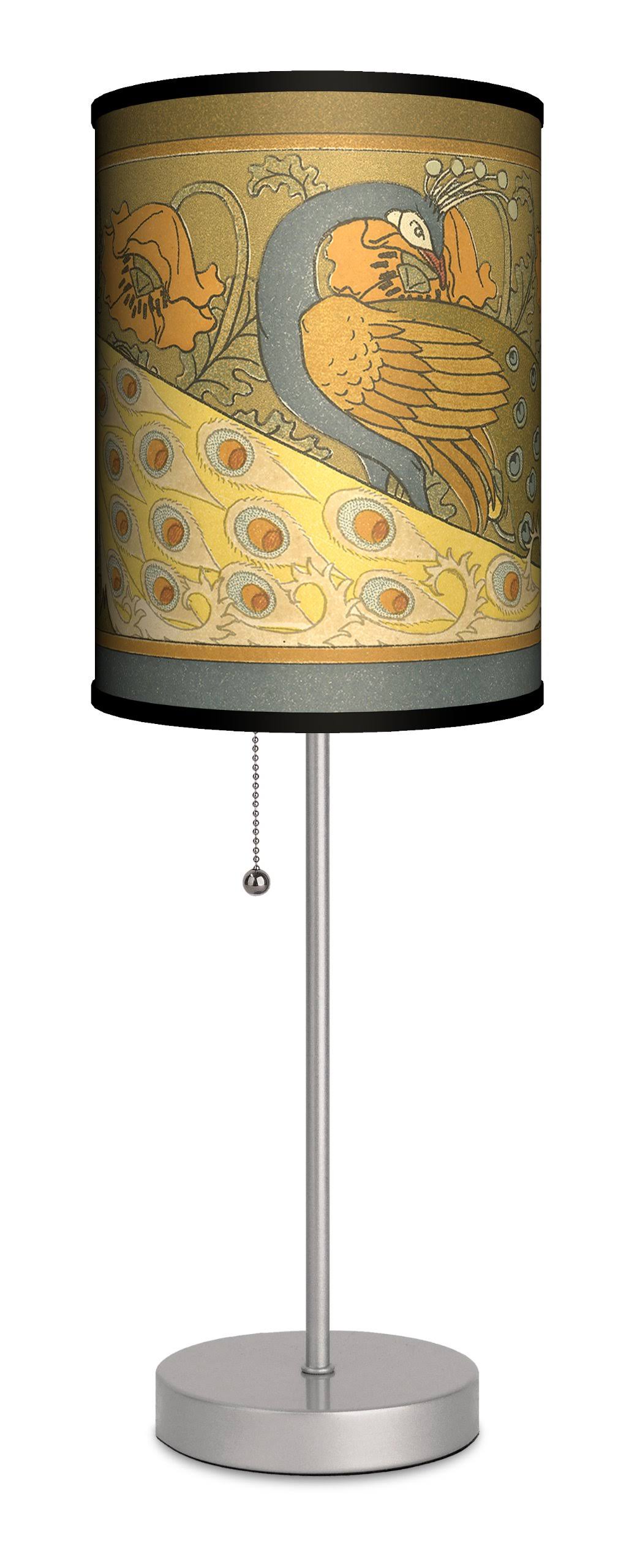 Lamp-in-a-box Decor Art Peacocks 20x22 Table Lamp