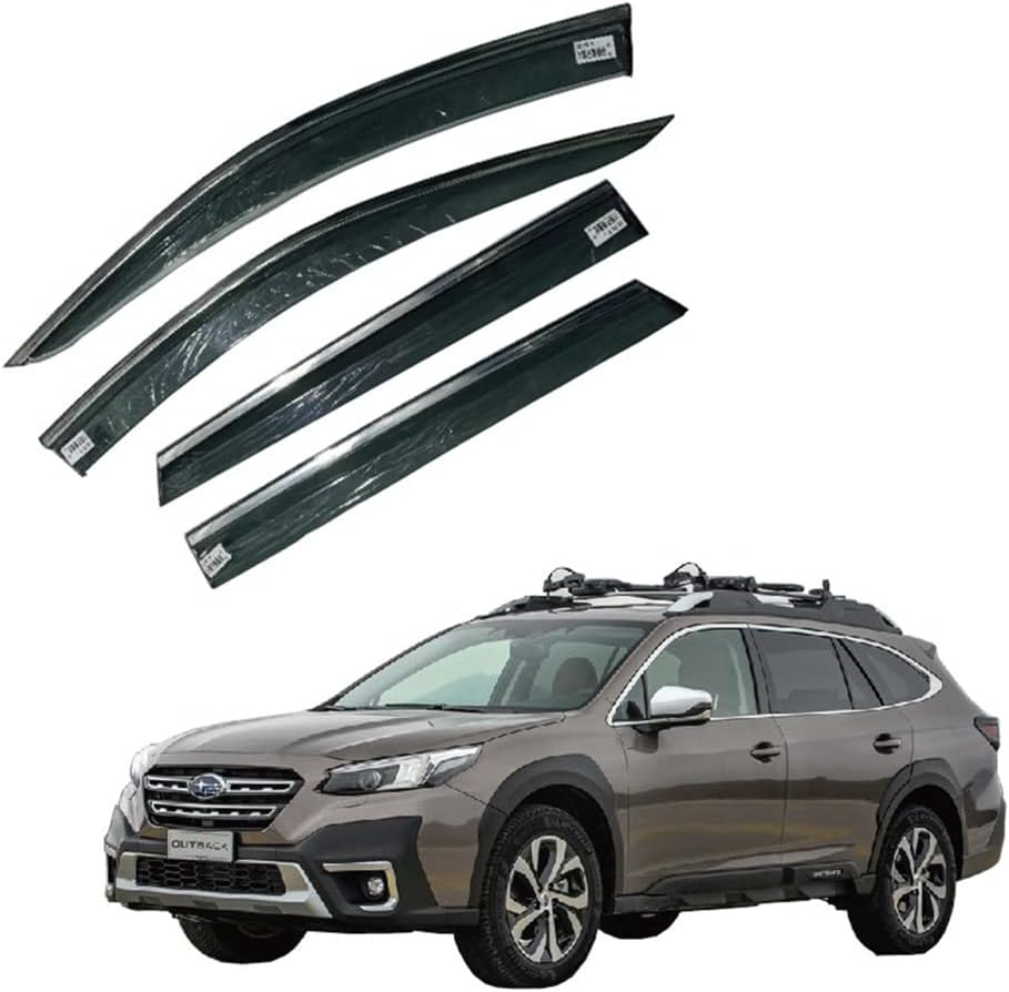 Side Window Deflector Visor for Subaru Outback 2021 SUV Tape-On Car Side Wind Vent Deflectors 4-Piece Set Rain Shade Guard