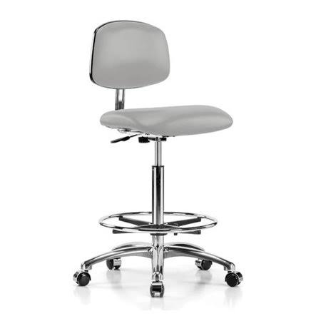 Perch Chairs u0026 Stools Low-Back Drafting Chair; Grey Vinyl