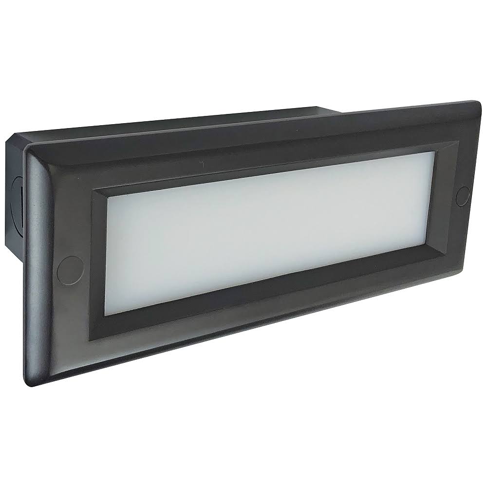 Nora NSW-842 Brick Dimmable LED Step Light with Lens Face PLATE, 3000K Bronze
