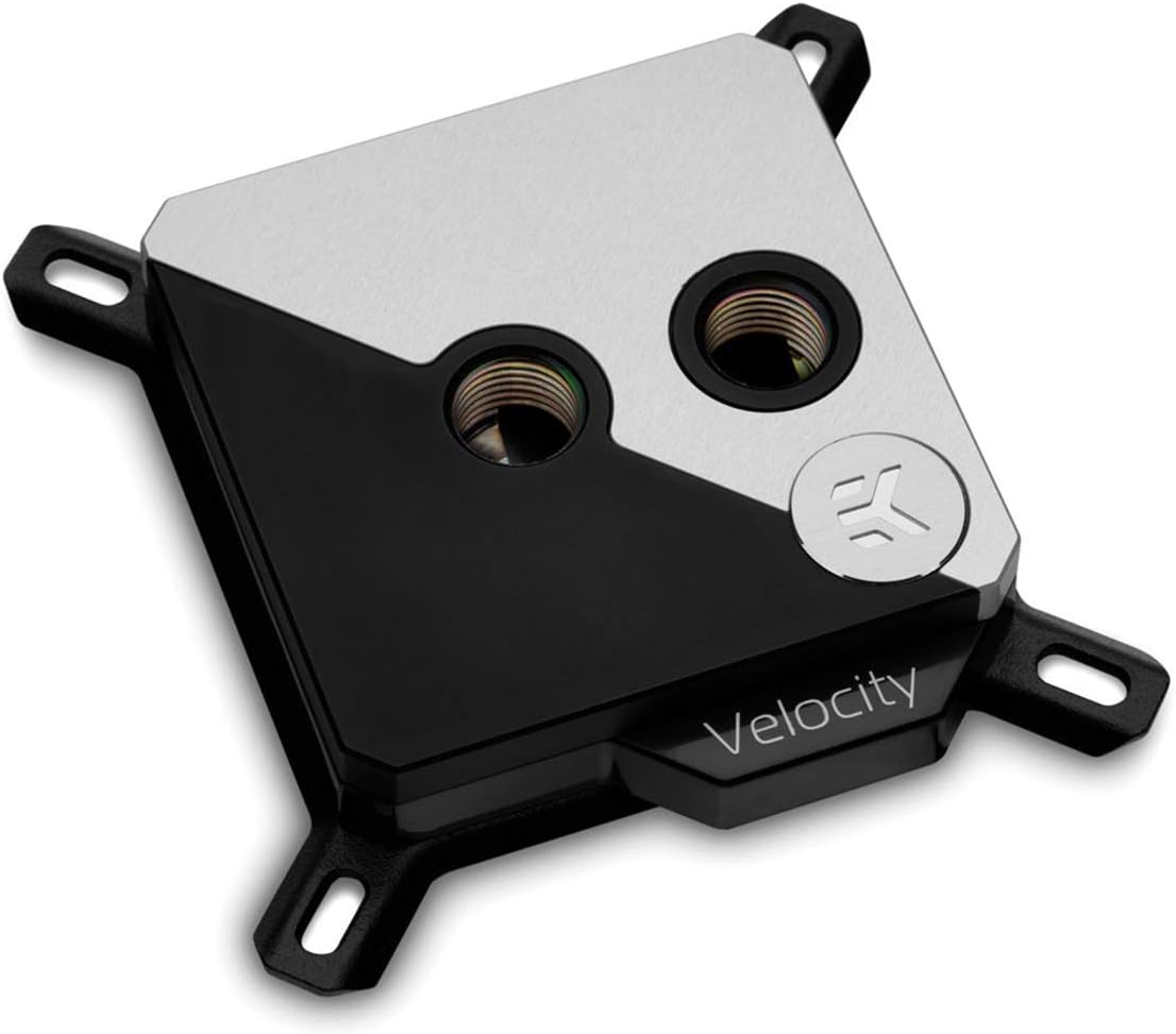 EKWB EK-Velocity Strike CPU Waterblock, RGB, Matte Black/Silver