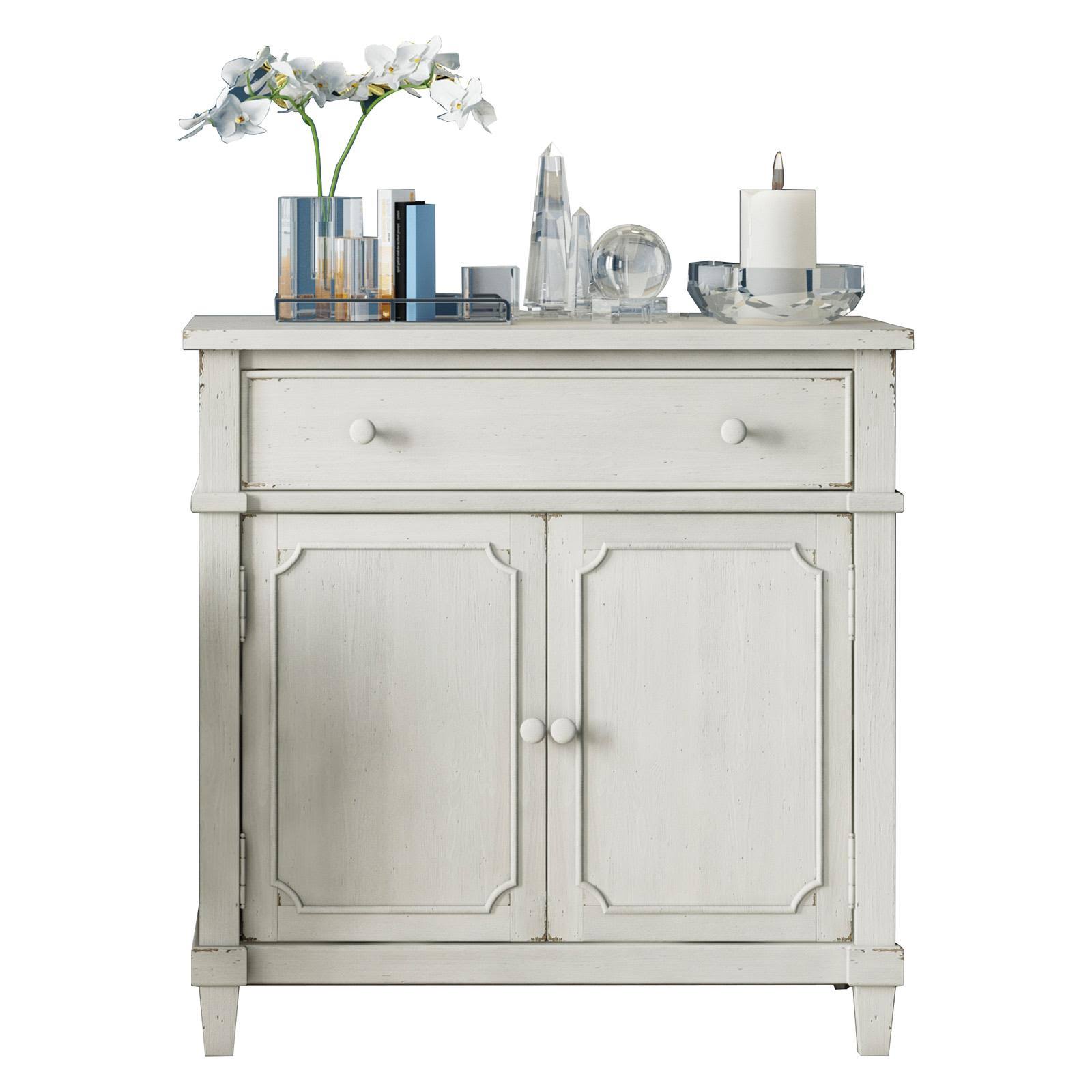 Dorel Living Benton Accent Cabinet, Antique White