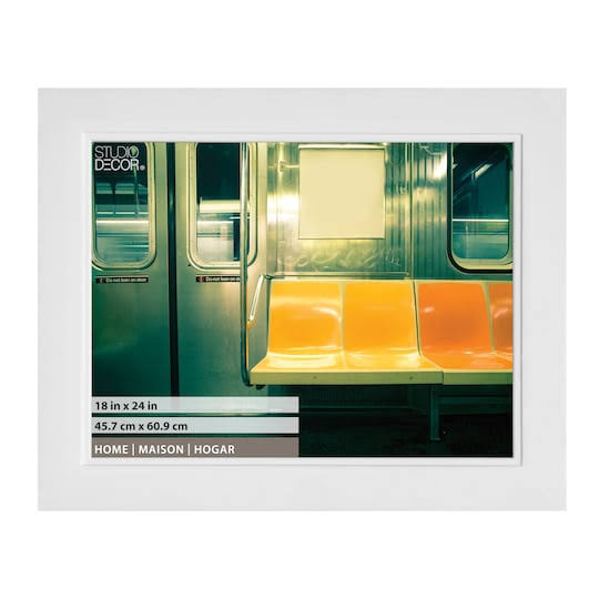 Studio Decor 18x22 x 24x22 White Home Collection Studio Frame - Each