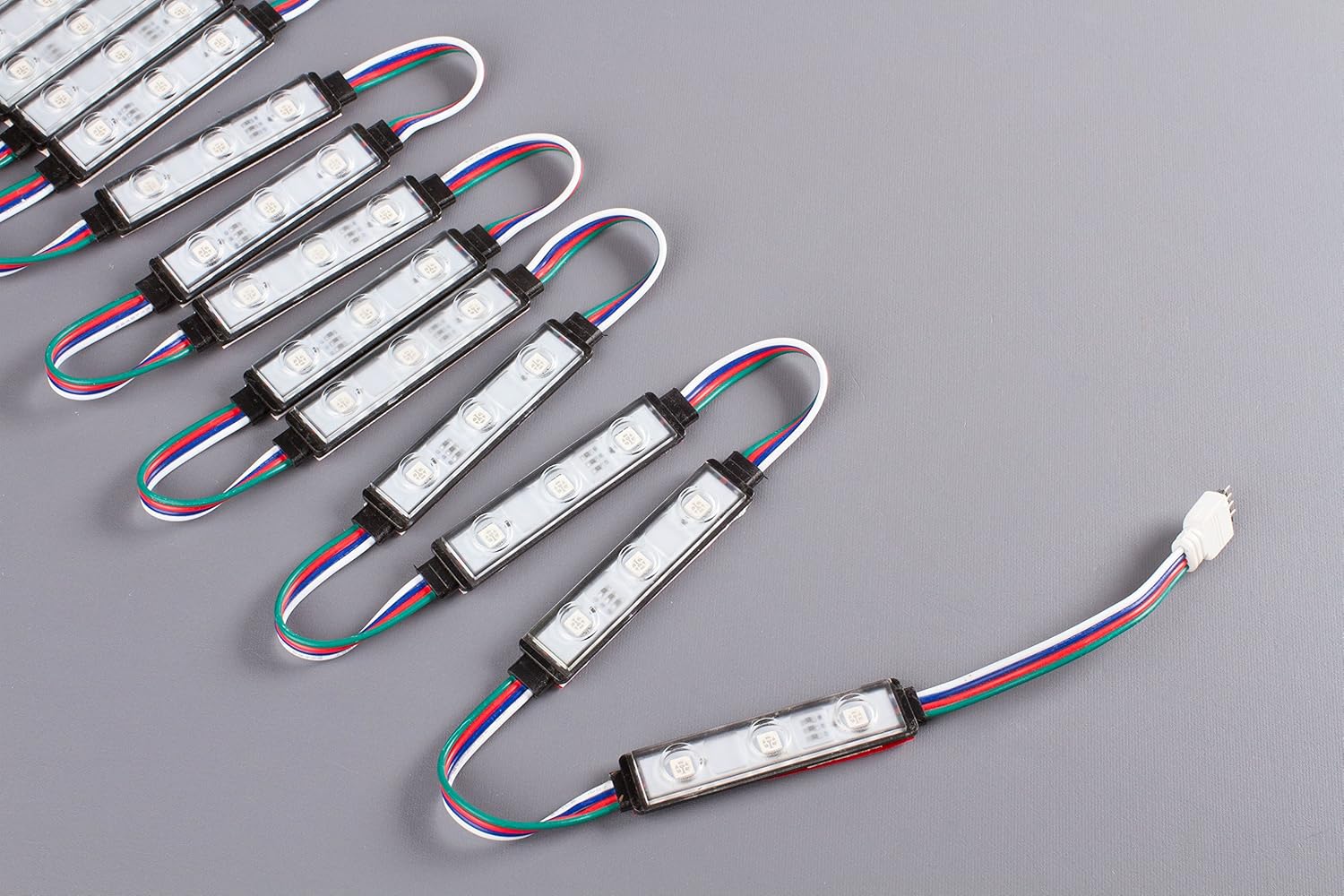 LEDupdates Storefront Window RGB LED light Module Color Change with UL AC adapter & RGB Controller Choose 20ft 30ft 40ft 50ft Kit (30ft)