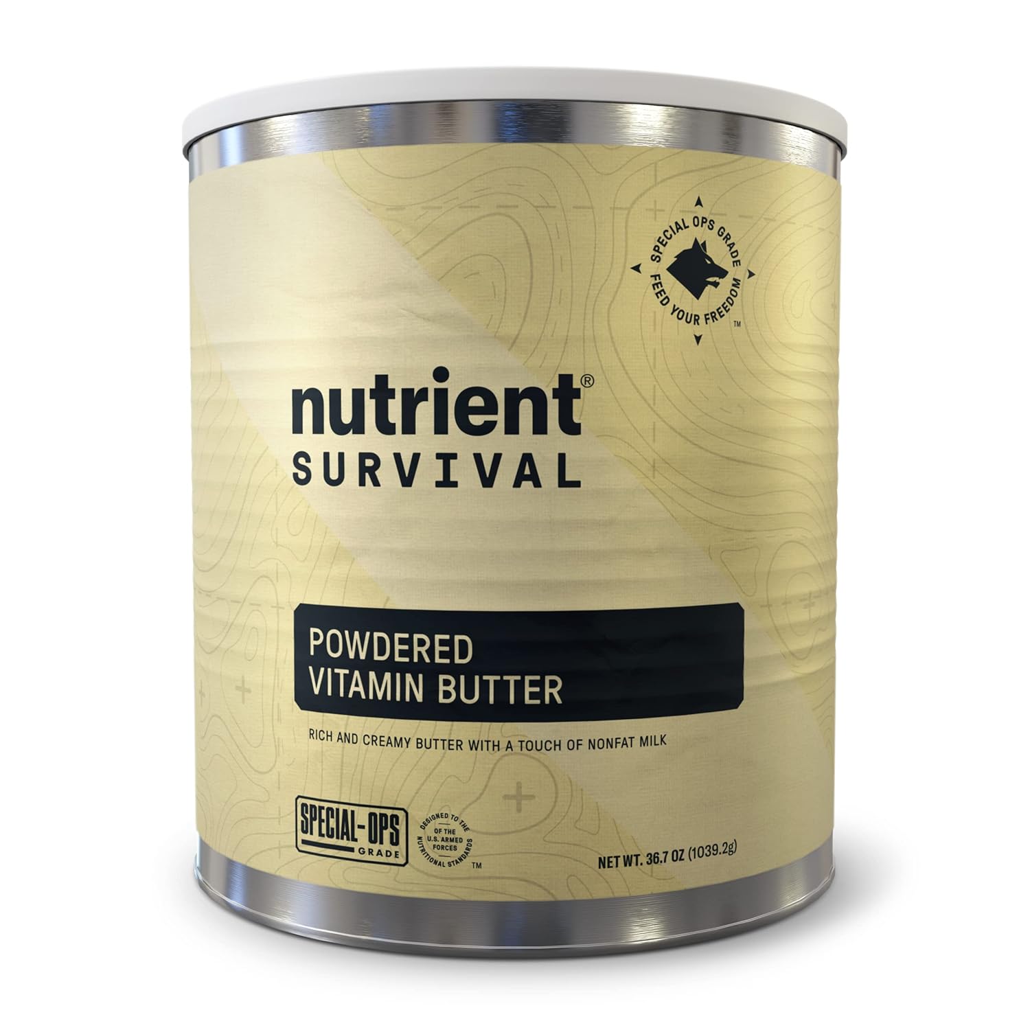 Nutrient Survival Powdered Vitamin Butter | #10 Can Emergency Food Pack of 2