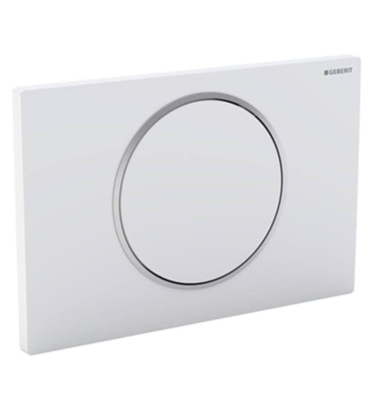 Geberit 115.758.KN.5 Sigma10 Flush Actuator Plate - Matte Chrome w/ Polished Chrome