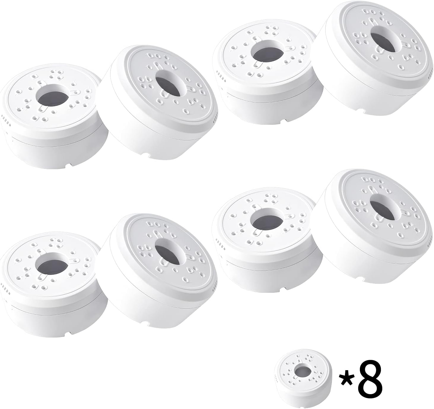 Camera Junction Box, Universal Security Camera Junction Box Mount Bracket,Security Camera Mounting Box,CCTV Junction Box for Arlo Solar Panel and Reolink Solar Panel (8pcs) Pack of 2