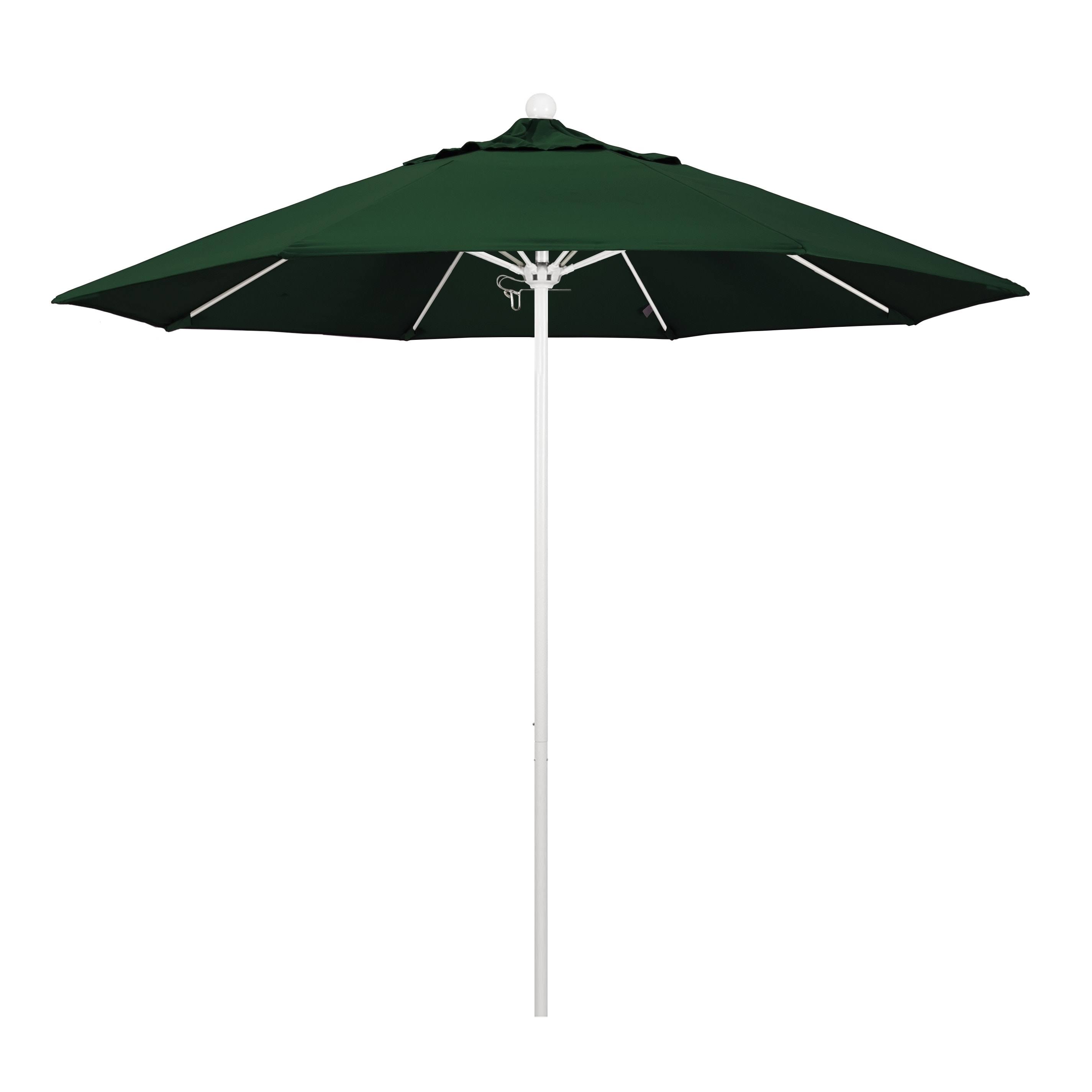 California Umbrella - 9& Fiberglass Market Umbrella SA22 - Beige 170: Matted White - Pacifica