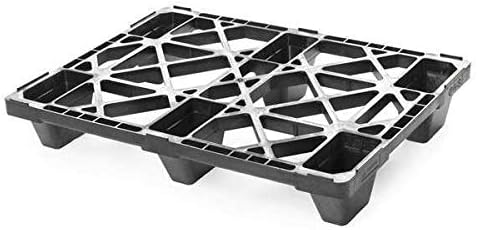 Pallet, 2,200 lb., 32 In. L, 24 In. W, Black Pack of 2