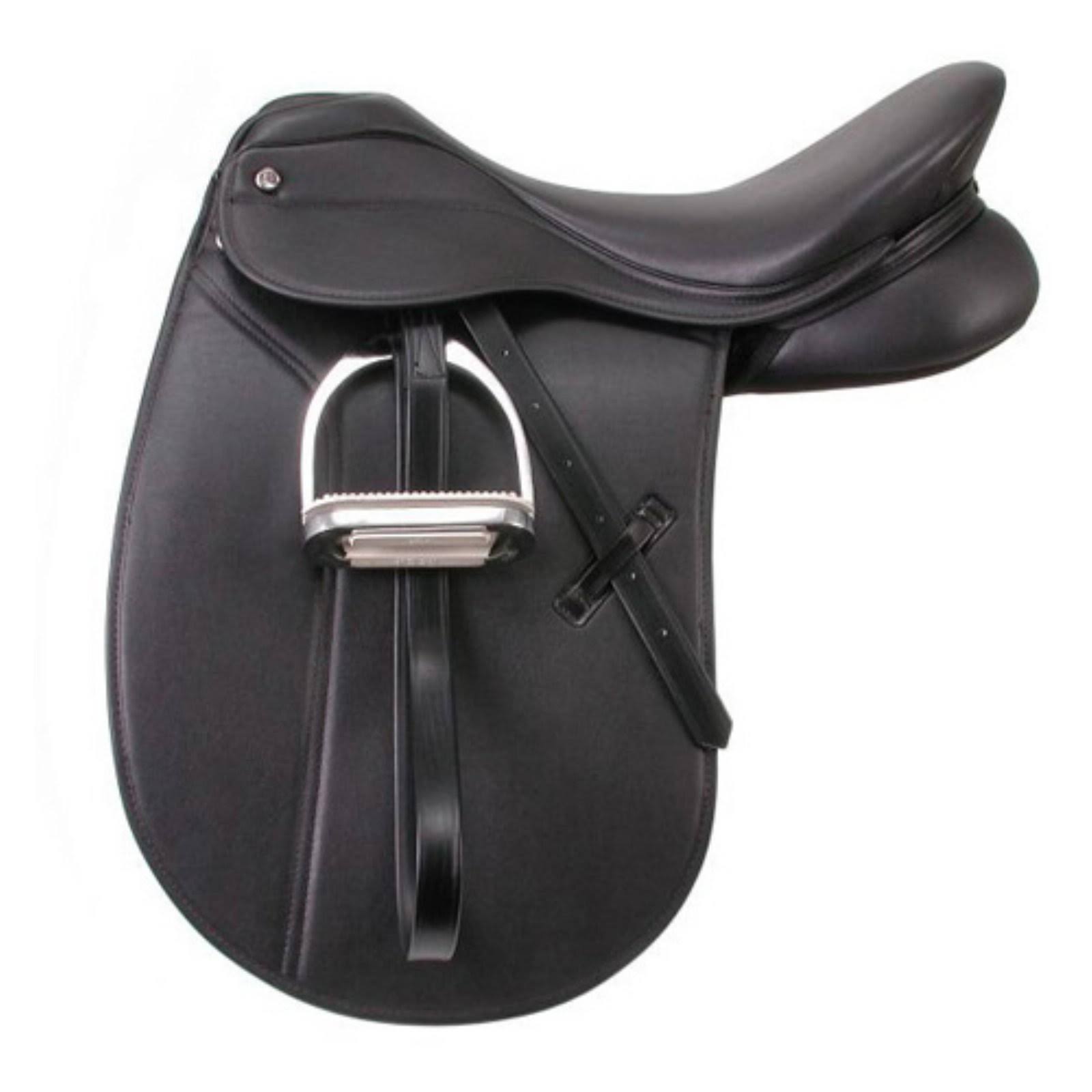 EquiRoyal Newport Dressage Saddle, Black