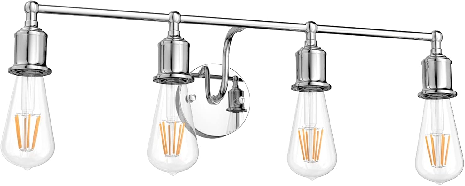 Aipsun Black Bathroom Vanity Lighting Fixtures Industrial Wall Light Fixtures for Bathroom 5 Lights (Exclude Bulb)