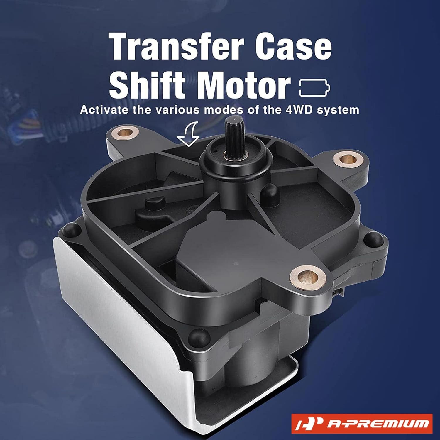 A-Premium 4WD Transfer Case Shift Actuator Motor 7 Pins Rectangle Connector Compatible with Chevrolet Colorado GMC Canyon 2004-2012 4-Wheel Drive 98158125