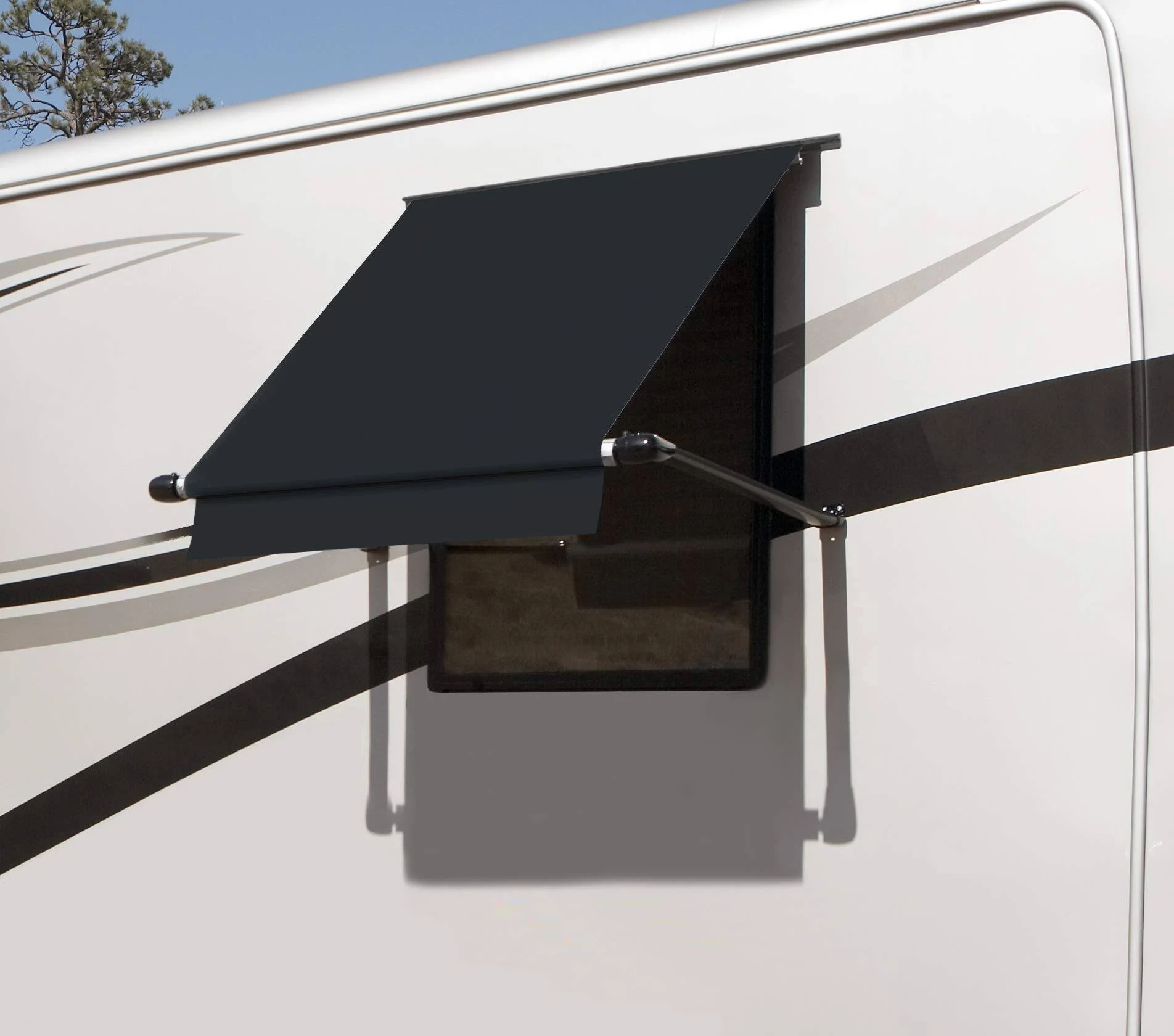 Carefree Wg0454e4eb 4.5 ft. Simply Shade Window Awning Black