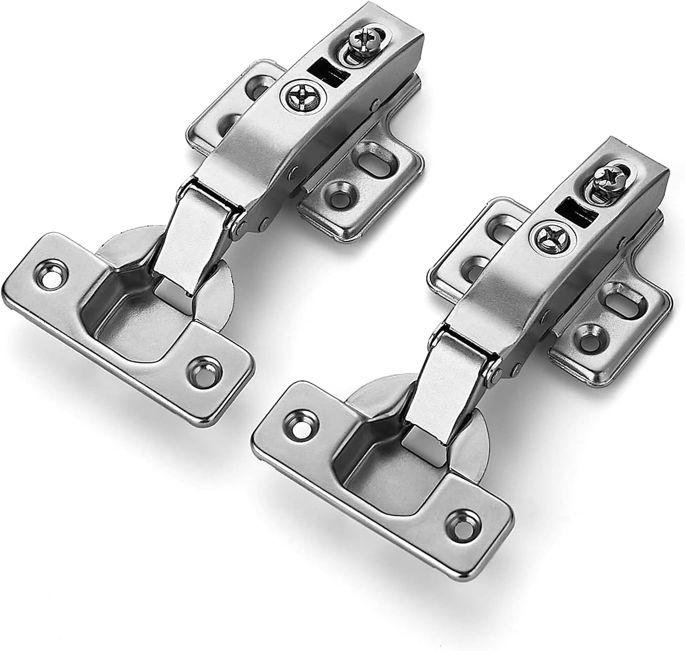Ravinte 50 Pack 25 Pairs European Kitchen Cabinet Hinges Soft Close Full Overlay Cabinet Door Hinges Heavy-Duty Frameless Adjustable Concealed Cabinet Cup Hinge