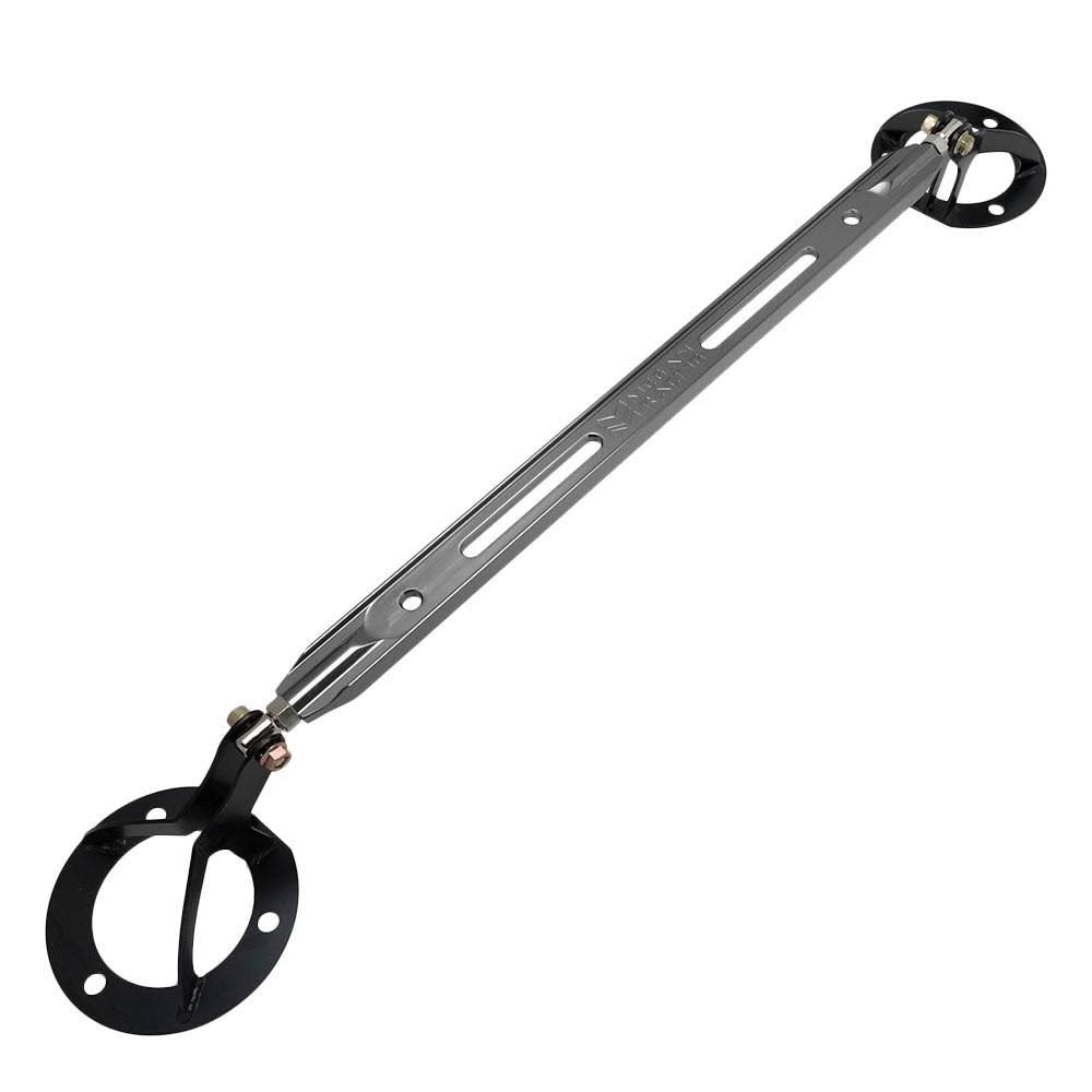 Megan Racing Gunmetal Strut Bar - Front Up - 86-92 Supra