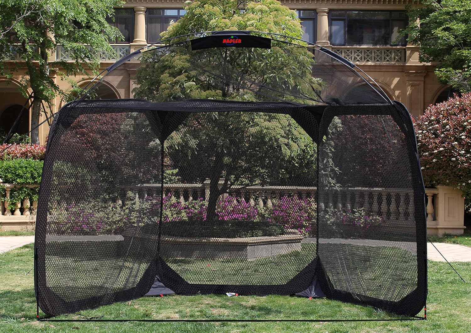 Kapler Batting Cage Baseball Softball Net With Frame And Netting，Pop up Batting Hitting Baseball Net with Carry Bag，12'(L) X6'(W) X9.5'(H) Baseball Softball Cage For Batting Hitting Practice In Backyard.