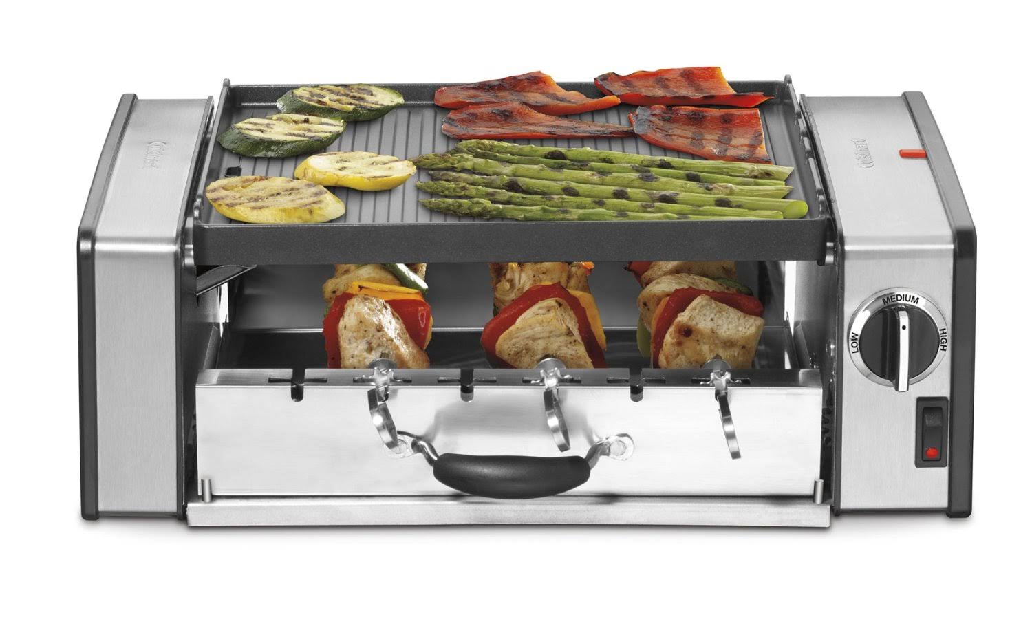 Cuisinart Griddler GC-15 Compact Centro Electric Grill/Griddle - Stainless Steel