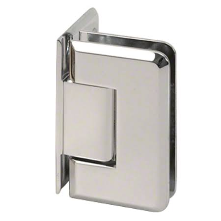 CRL C0l044pn Polished Nickel Cologne 044 Series Wall Mount Offset Back Plate HINGE, Silver