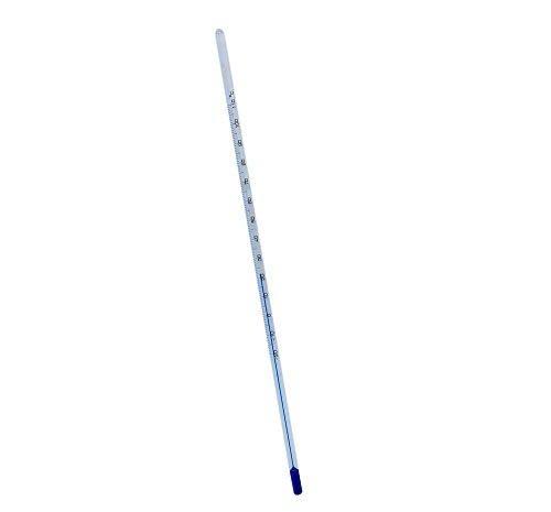 ACC6173S Sama Precision Blue Spirit Filled Laboratory Thermometer, -10 to 260c Range, 1C Division, 76mm Immersion, 305mm Length