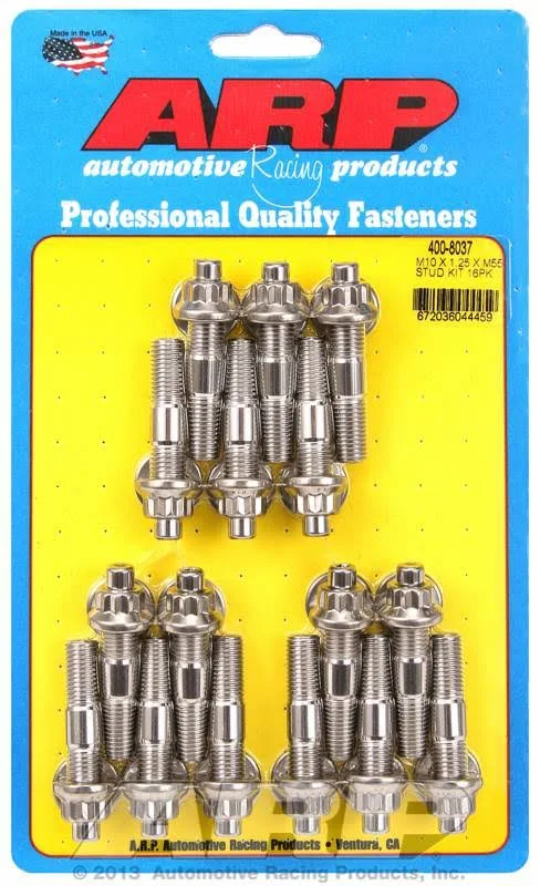 ARP 400-8037 - M10 x 1.25 x 55mm Broached Stud Kit 16pcs