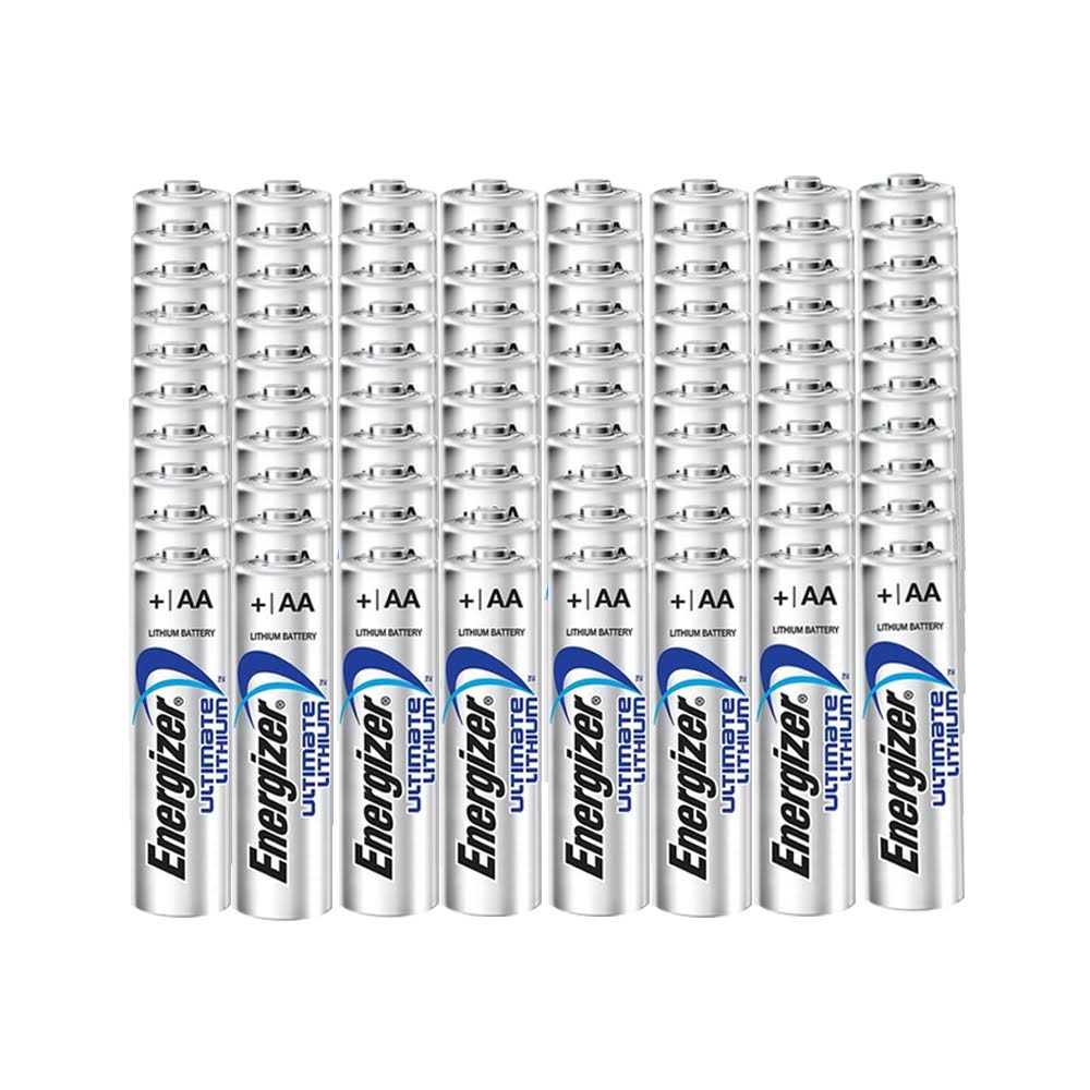 Pack of 80 Energizer L91 AA Ultimate Lithium 1.5 Volt Battery L1100025