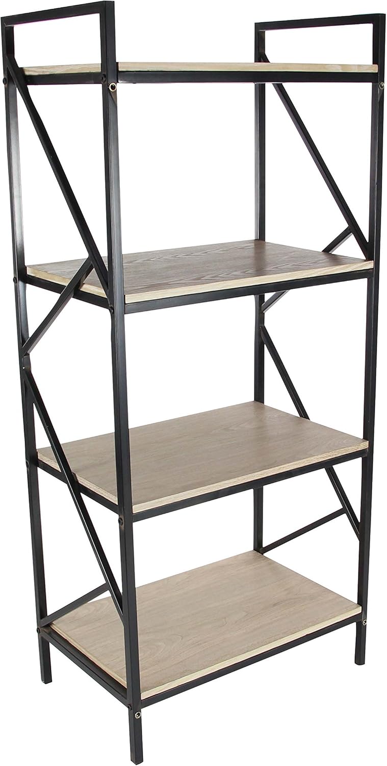 Deco 79 56981 Iron and Wood Five-Tier Shelf, 74