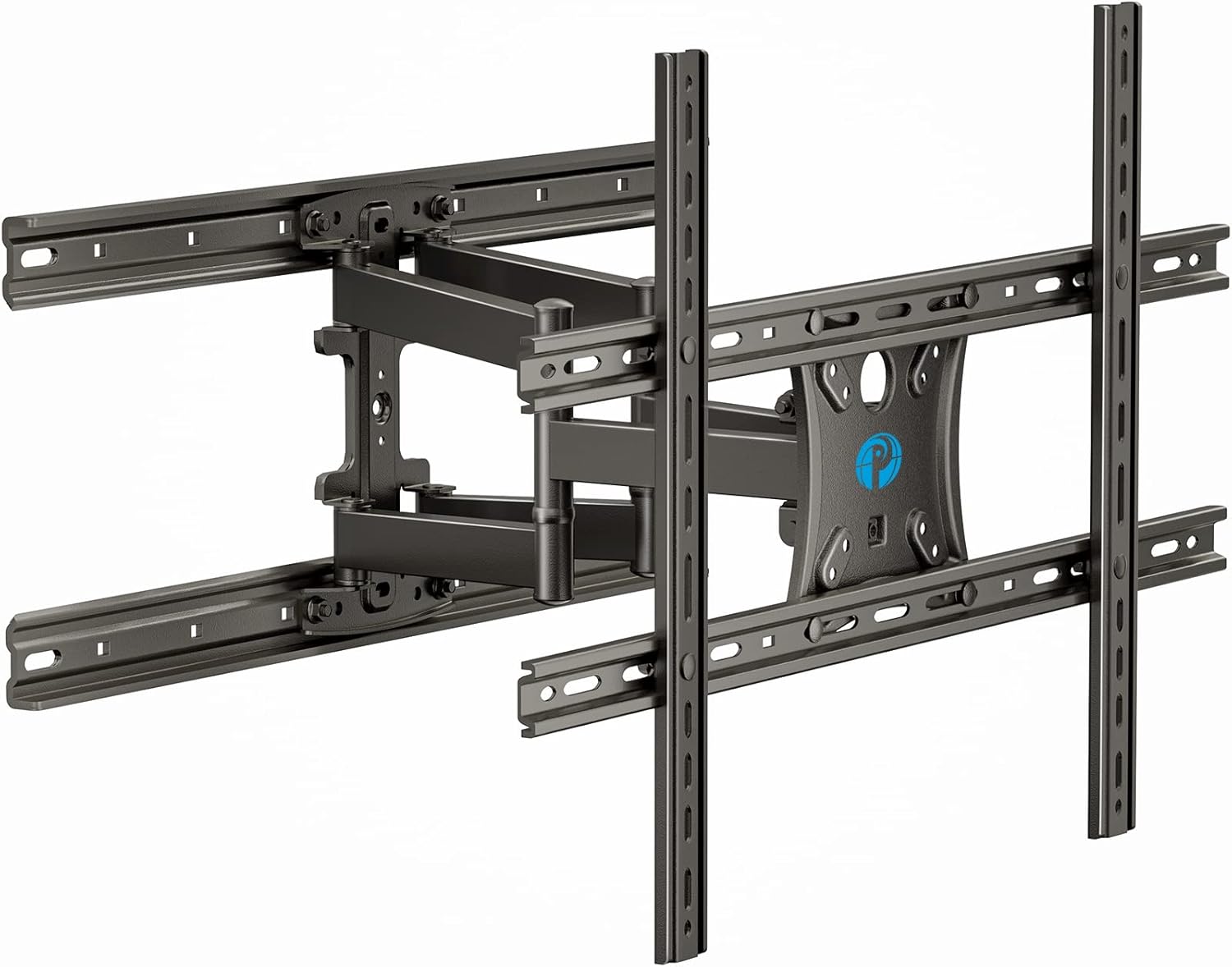 Full Motion TV Wall Mount Brackets Dual Swivel Articulating Arms Tilt Extension for 17-55 Inches LED, OELD 4K Flat Curved TVs, Max VESA 400mmX400mm, Holds up to 88lbs by Pipishell Pack of 2