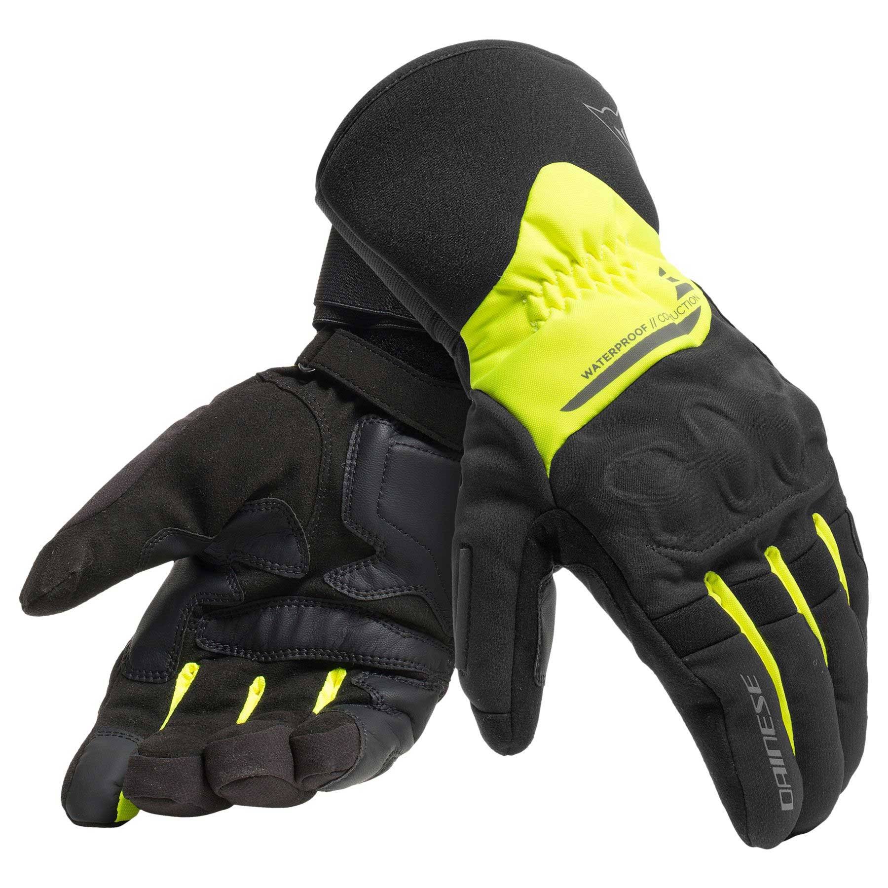 Dainese X-Tourer D-Dry Gloves Black-fluo-yellow S