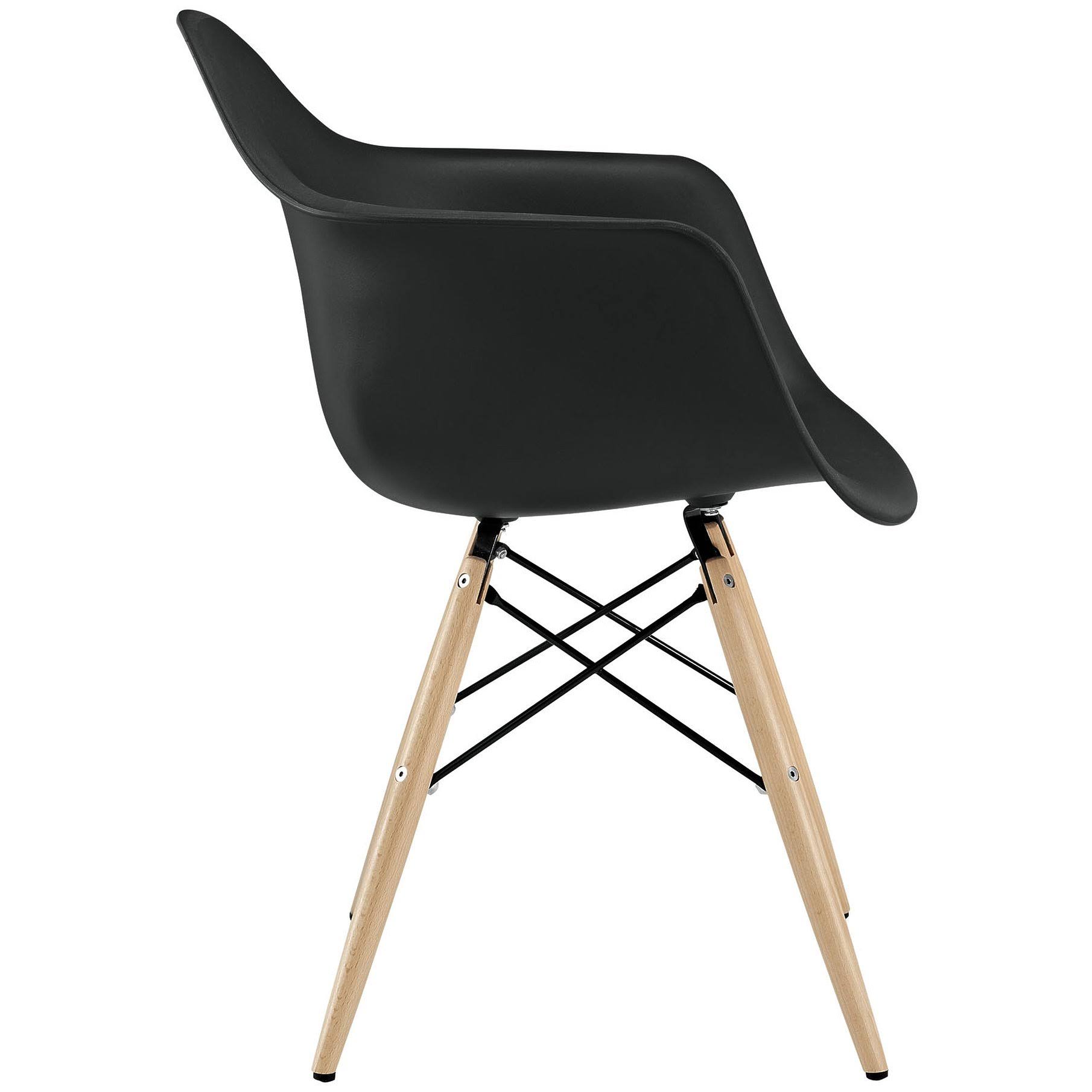 Modway Pyramid Dining Armchair - Black