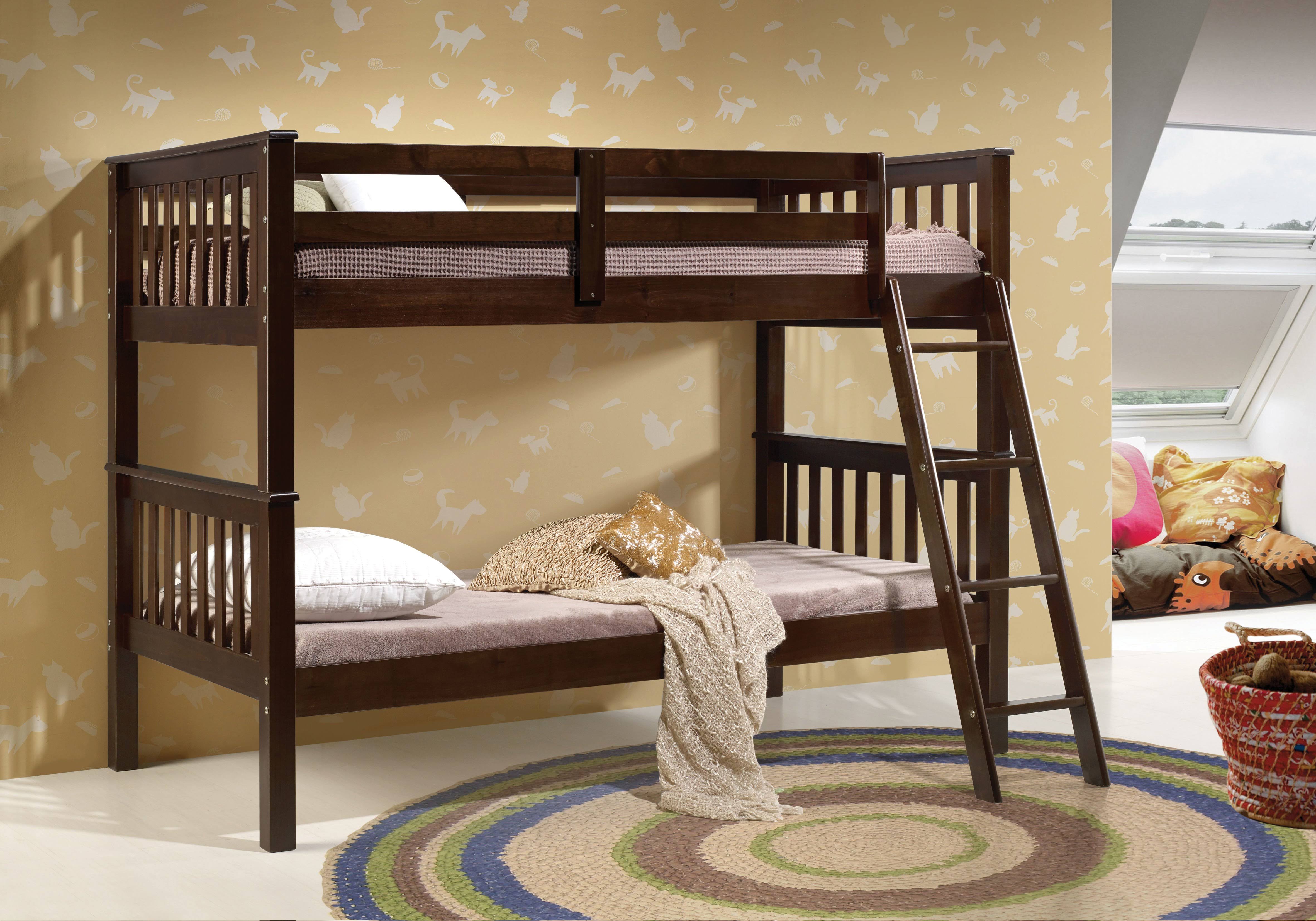 Acme Searra Twin Over Twin Bunk Bed Espresso