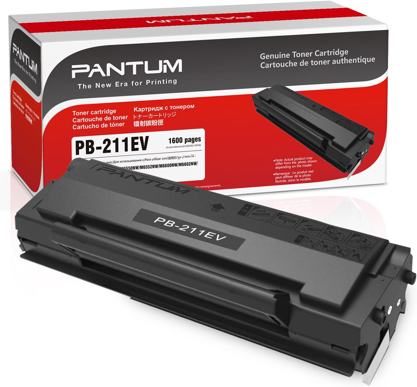 Pantum PB-211EV Toner Cartridge Black for Pantum P2502W, M6552NW, M6602NW (1600pages)