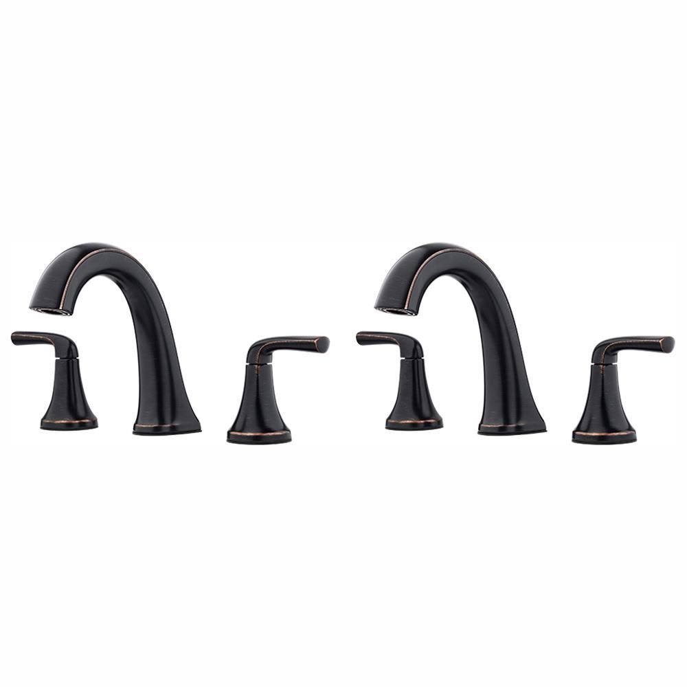 Pfister Ladera 8 in. Widespread 2-Handle Bathroom Faucet in Tuscan Bronze (2-Pack)