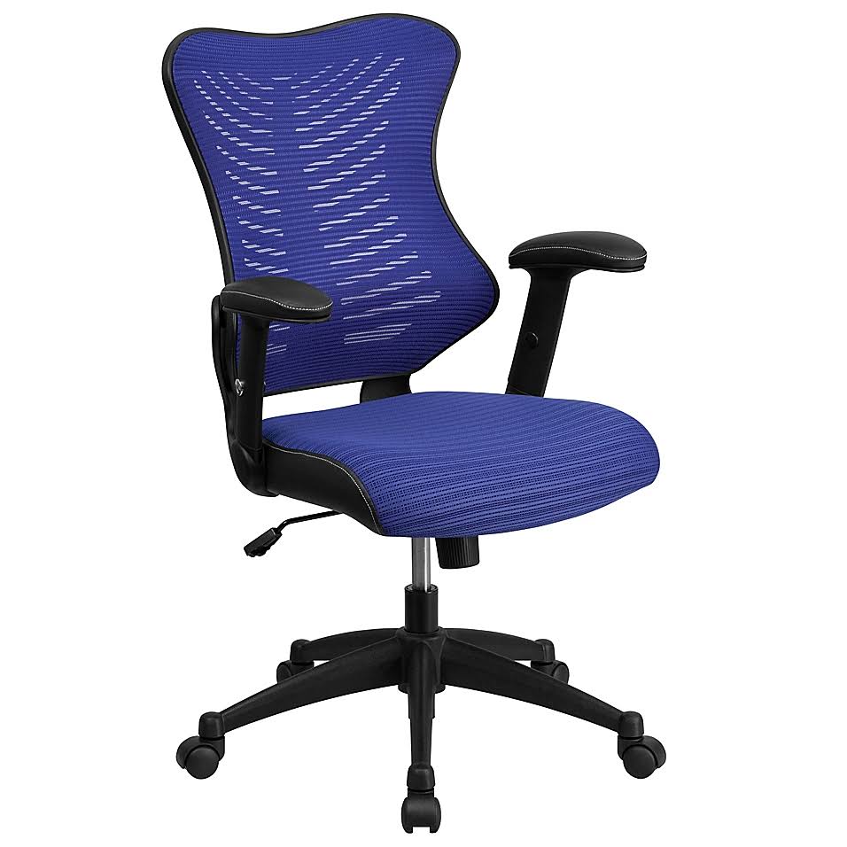 Flash Furniture Highback Mesh Chair in Blue