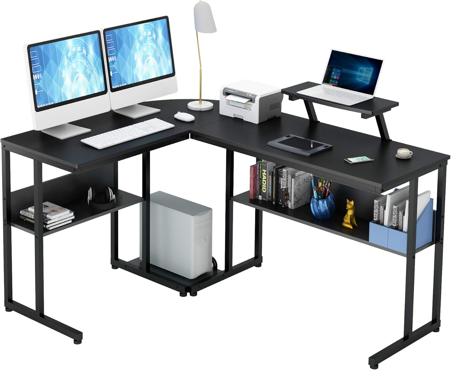 Ruitta Reversible Computer Corner Desk 58