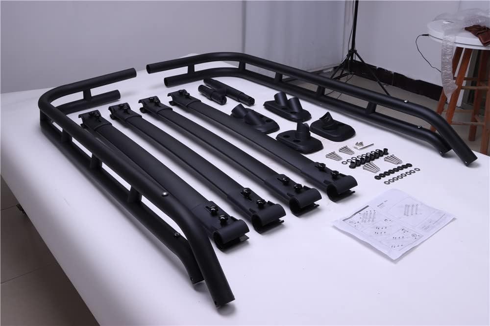 Titopena Roof Basket Rack Fit for 2010-2021 Toyota 4RUNNER Black Powder Coat