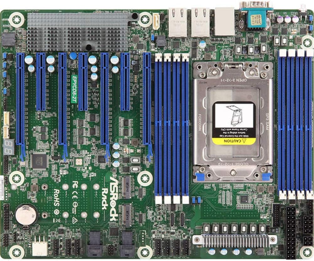 Asrock Rack Server Motherboard EPYCD8-2T SP3 Socket EPYC CPU