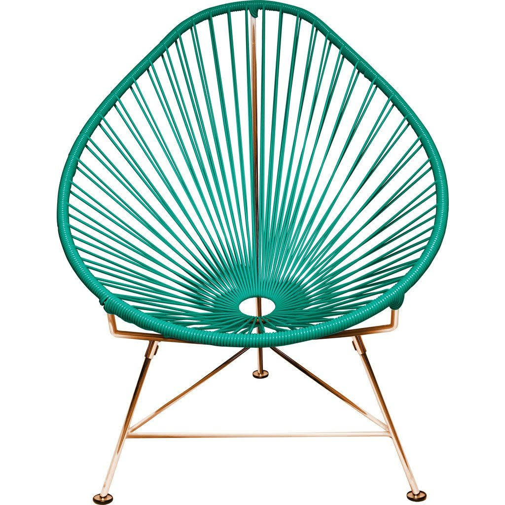 Innit Designs Acapulco Chair - Copper Base, Turquoise