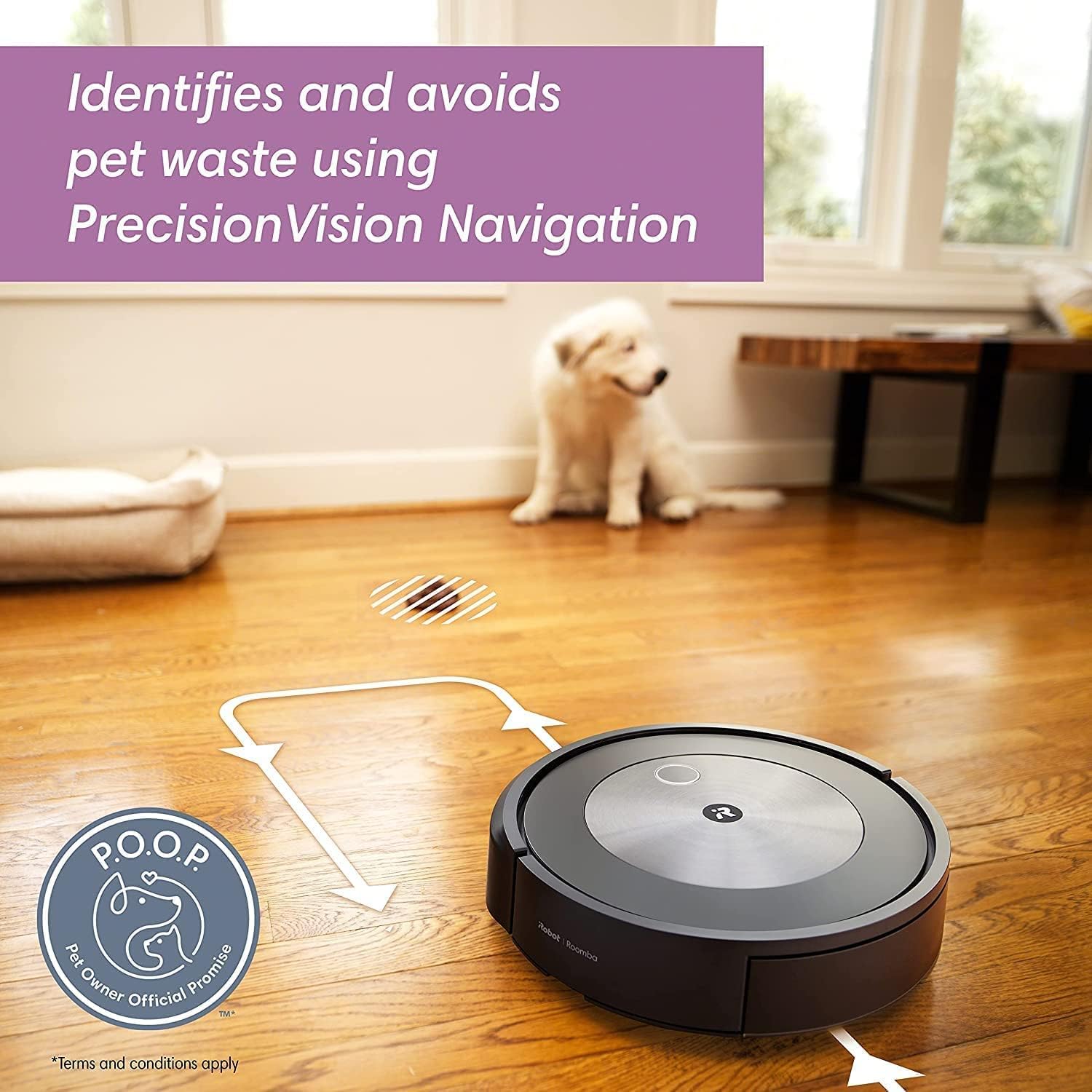 iRobot Roomba j7 (7150) Wi-Fi Connected Robot Vacuum - Smart Mapping, Compatible with Alexa, Ideal for Pet Hair, Carpets, Hard Floors Bundle with (+2 Extra Edge-Sweeping Brushes) (3 Items)