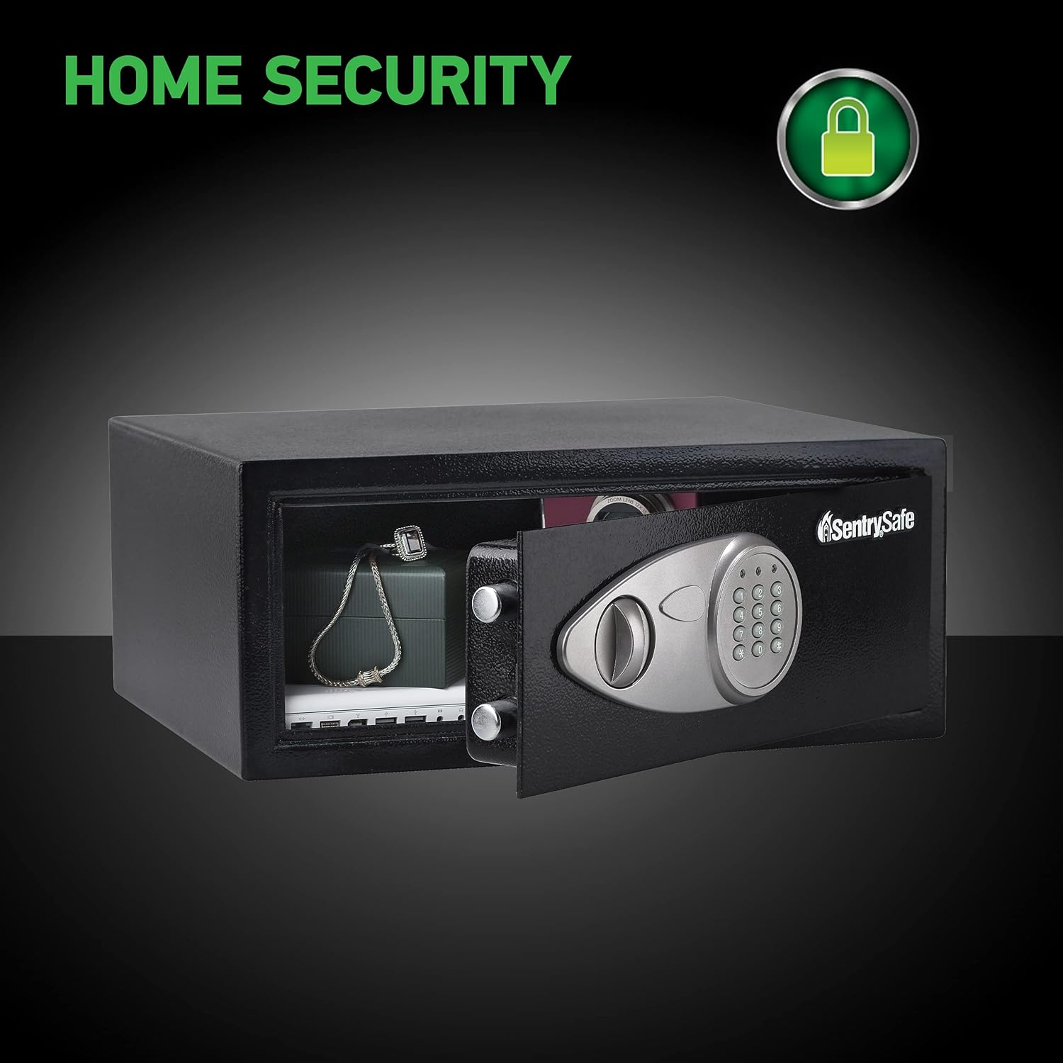 SentrySafe X075 Digital Safe, 0.7 Cubic Feet (Medium-Wide), Black