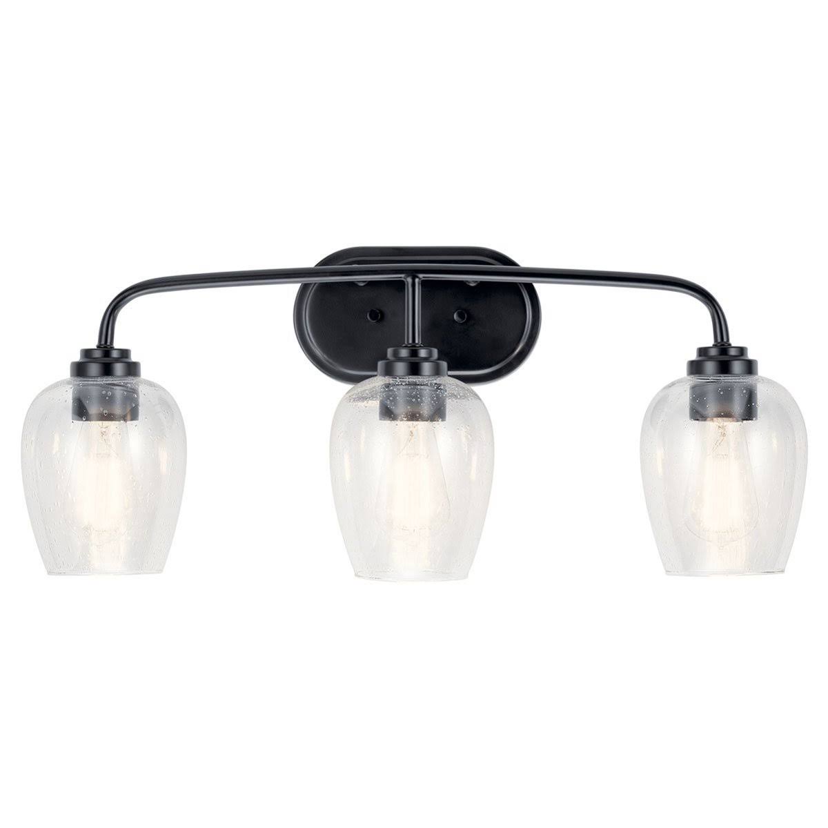 Kichler Lighting-45129BK-Valserrano - 3 Light Bath Vanity Black