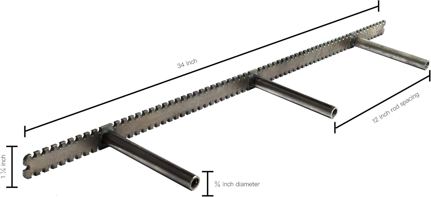 Sheppard Brackets - Floating Shelf Bracket (34 inch) - Heavy Duty - Metal Commercial Grade - Hidden Hardware for Decorative Wall Shelves. Pack of 2