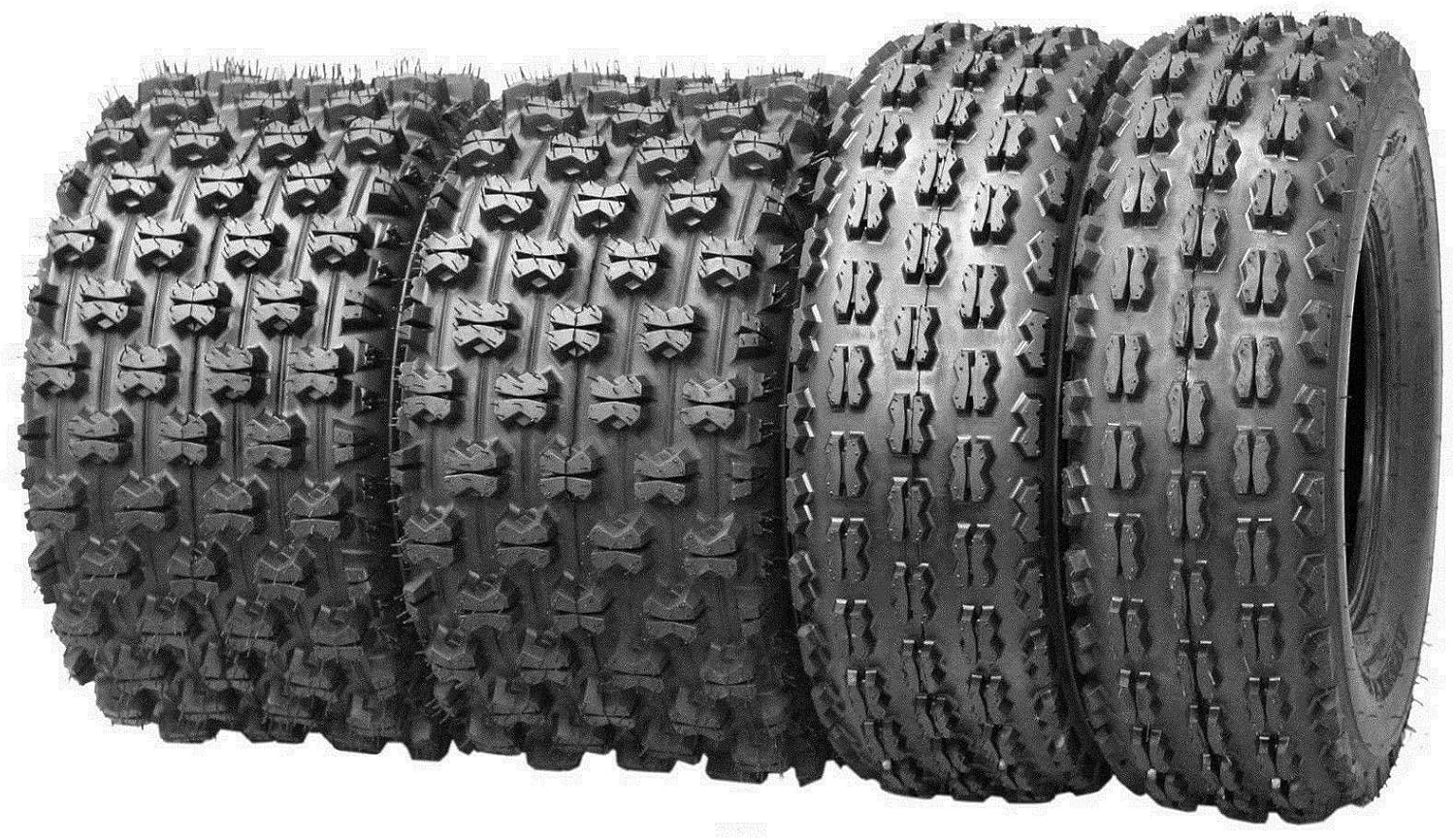 Set 4 Sport ATV Tires 21x7-10 21x7x10 Front 22x11-9 22x11x9 Rear 4PR GNCC Race