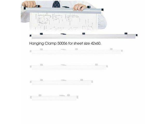 Safco Mobile Blueprint Hanging Clamp - 42x22 Width - 100 Sheet Capacity - 6 /