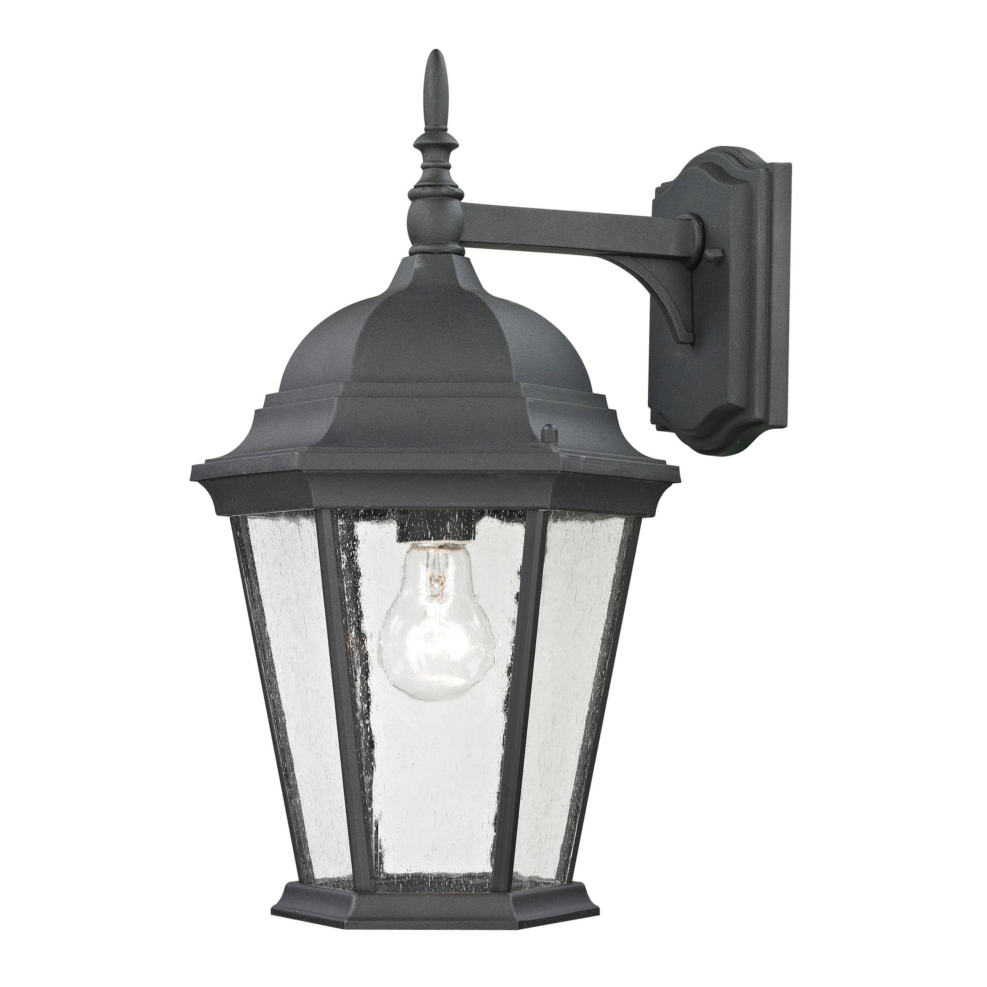 Thomas Lighting 8101EW/65 Temple Hill Outdoor Wall Light Matte Textured Black