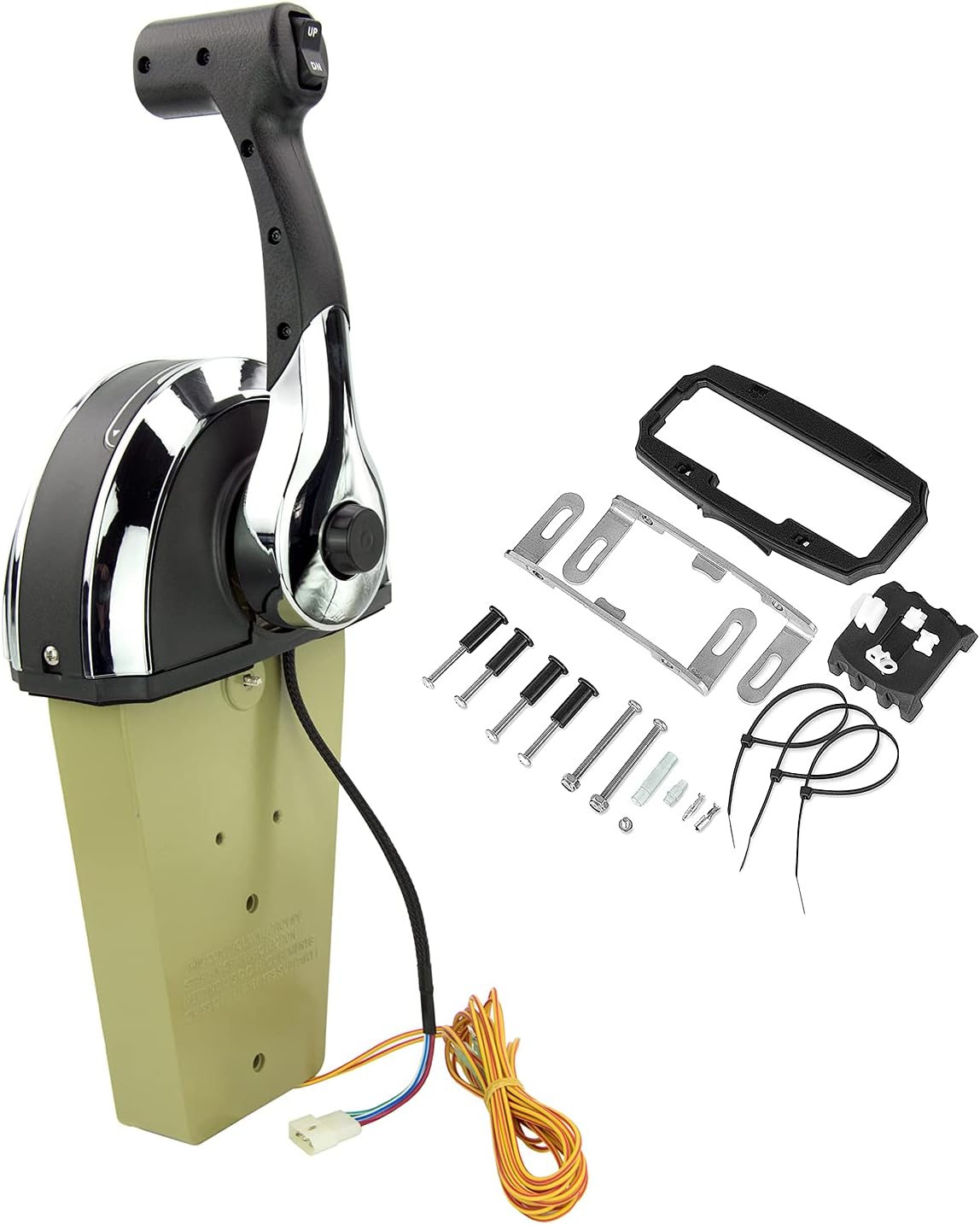 Generic Single Outboard Remoto Control Kit for Mercury 8M0059686 Top Mount Console Box Marine Boat Remote Control Box Single Binnacle Outboard Control Kit